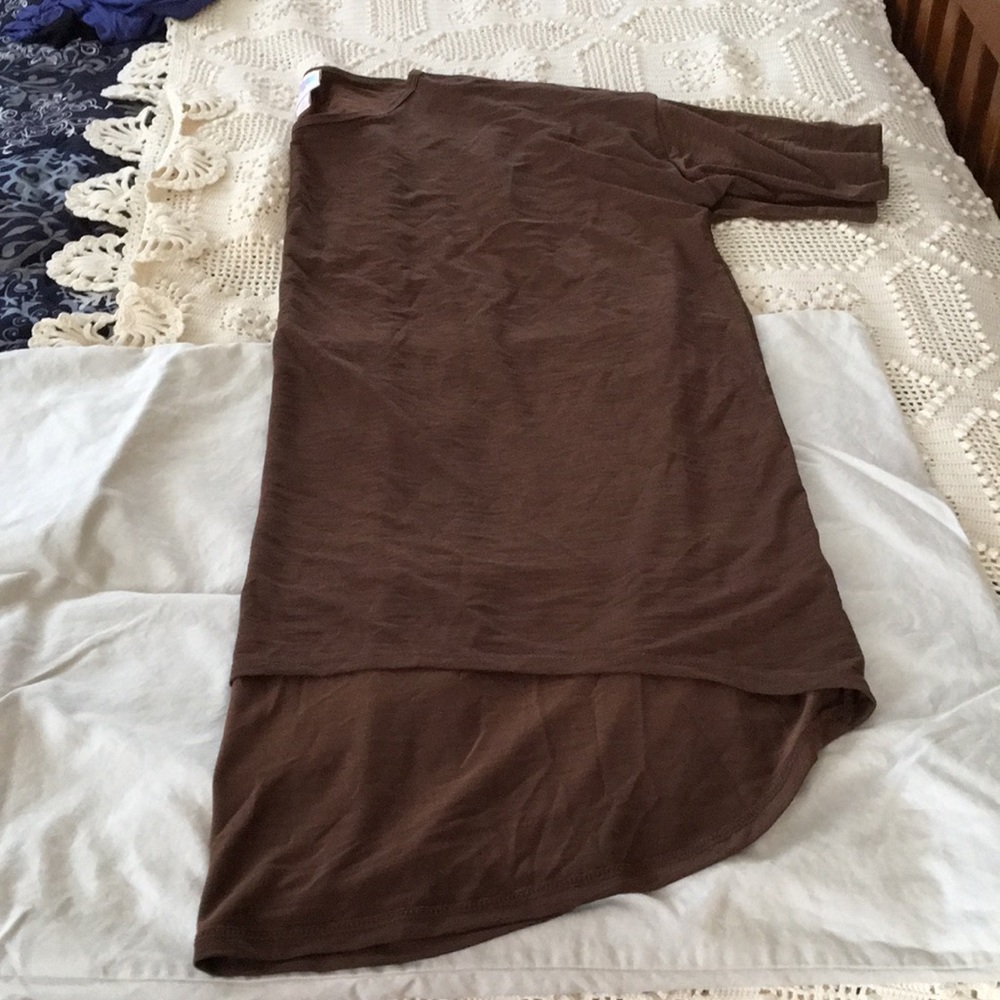 Lularoe Irma Chocolate Brown Size Medium